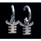 Akoben Dangle Hoop Earrings