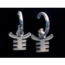 Akoben Dangle Hoop Earrings