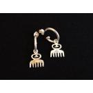 Duafe Dangle Hoop Earrings