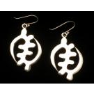 Gye Nyame Large Dangle Hook Earrings